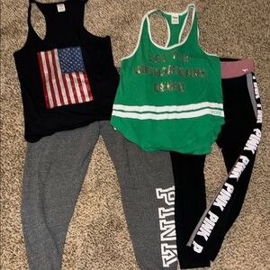 VICTORIA SECRET PINK set of 4. Gently used